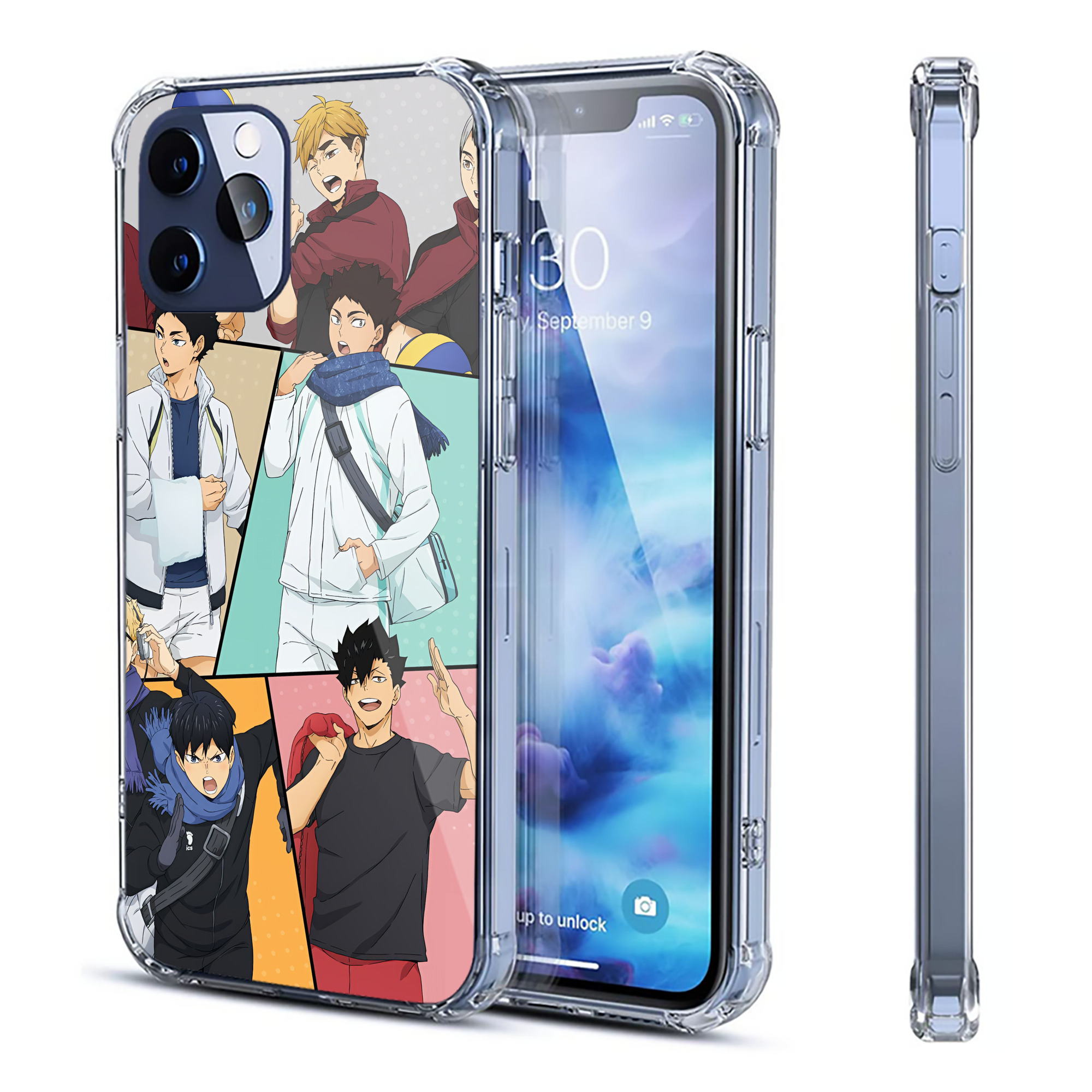 （画像用） ハイキュー!! Haikyu!! 【iPhone 12シリーズ対応】透明スマホケース（クリアソフトケース）